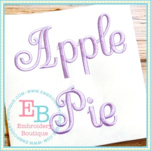 Apple Pie Embroidery Font, INSTANT DOWNLOAD, Multiple Sizes and Formats, Machine Embroidery Digital Design File, Alphabet Letters