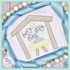 Nativity Scene Sketch Embroidery Design, INSTANT DOWNLOAD, Multiple Sizes & Formats, Machine Embroidery File, Festive Christmas Nativity
