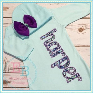 Summer Applique Alphabet, INSTANT DOWNLOAD, Multiple Sizes and Formats, Machine Applique Embroidery Digital Design File, Font for Baby Gown