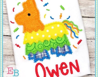 Pinata Applique: Mexican Fiesta Embroidery Design (Digital File)