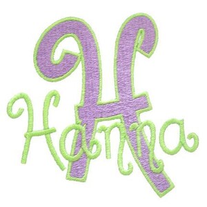 Hanna Embroidery Font, INSTANT DOWNLOAD, Multiple Sizes and Formats, Machine Embroidery Digital Design File, Alphabet Letters Upper & Lower