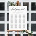 Saba reviewed 6 Sizes Wedding Seating Chart Template, Editable Wedding Table Seating Chart Poster Sign PDF Instant Download Modern Find Your Seat #MSC