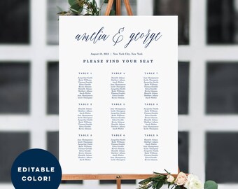 Wedding Table Placement Chart
