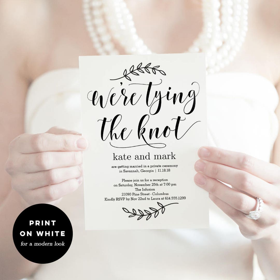 Tying the Knot Wedding Suite Printable Tying the Knot Wedding ...