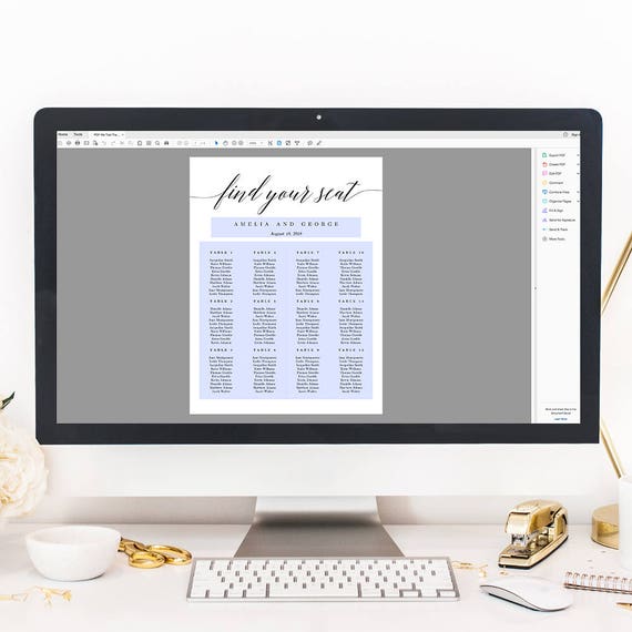 Wedding Seating Chart Layout