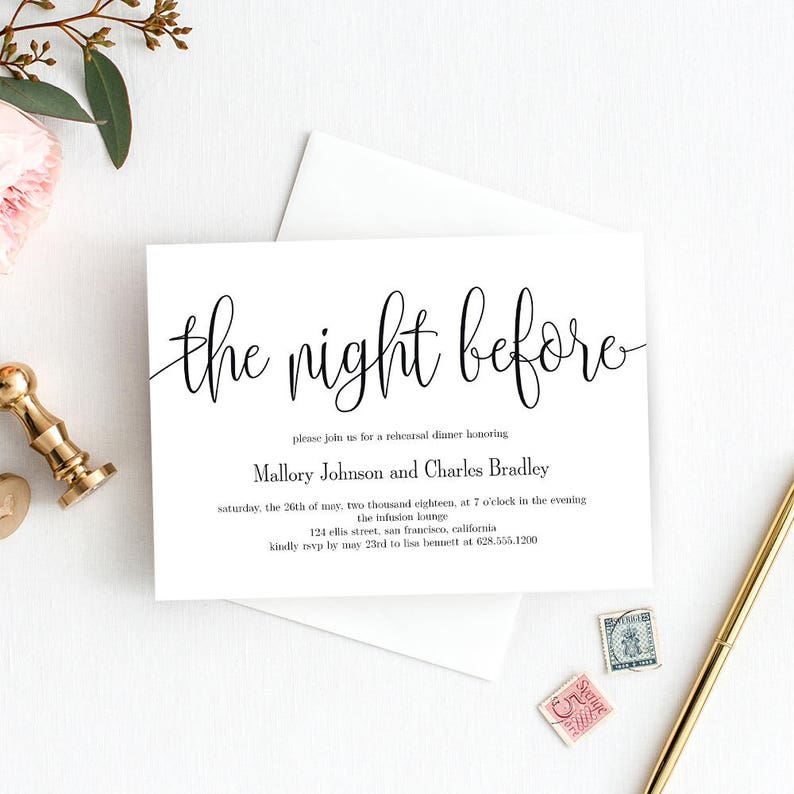 Printable Rehearsal Meal Invitation Template - The Evening Right before Rehearsal Evening meal Invitation Immediate Obtain - Magnificent Calligraphy #LCC photo regarding Printable Rehearsal Dinner Invitations named Printable Rehearsal Evening meal Invitation Template - The Evening Just before Rehearsal Meal Invitation Quick Obtain - Beautiful Calligraphy #LCC