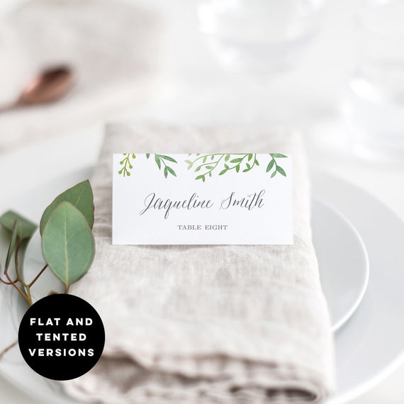 Botanical Leaves Printable Wedding day Issue Playing cards Editable Template - Avery Suitable Stage Card Templates - Fast Down load #BOC photo regarding Avery Printable Place Cards referred to as Botanical Leaves Printable Wedding day Point Playing cards Editable Template - Avery Suitable Vacation spot Card Templates - Fast Obtain #BOC
