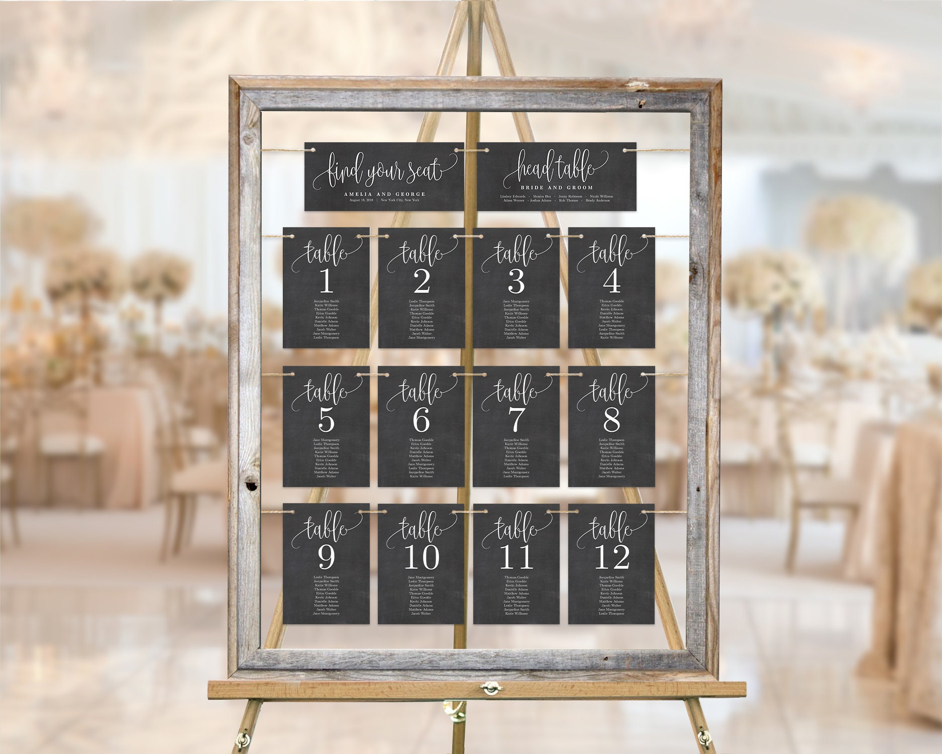 38in X 28in Framed Chicken Wire Rustic Wedding Seating Chart, Collage Frame  Your Seat Awaits Farmhouse Country Wedding Decor, Find Your Seat 