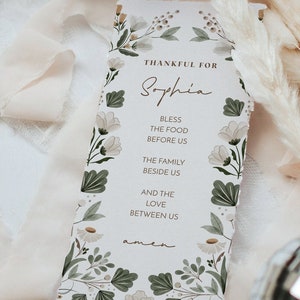 Thanksgiving Place Card Template Thanksgiving Prayer Table Decor