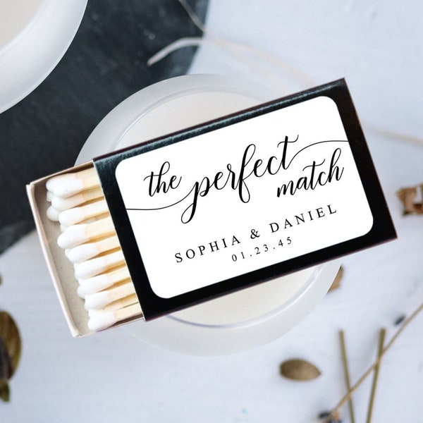 Matches, Personalized Matchbox Template, Matchbooks, Wedding Favors, Bridal, Party Favors, Favor Ideas, Matchboxes, Classic Calligraphy