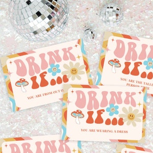 Drink If Bachelorette Party Game, Bachelorette Weekend, Drinking Game, Funny Bachelorette, Dazed And Engaged, Drink If Game