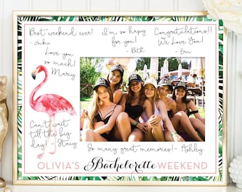 Bachelorette Photo Mat Template, Bachelorette Party Keepsake 8x10, Print and Frame, Party Bachelorette 4x6 DIY Photo Keepsake, Download