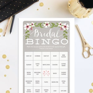 Juego de bingo para despedida de soltera - 50 hojas de juego únicas - Juego de bingo para despedida de soltera - Juegos de bingo para despedida de soltera - Tamaños A4 y EE. UU. - Descarga instantánea