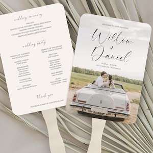 Programa de boda moderno, plantilla de programa personalizado, programa de boda personalizado, ceremonia, imprimible, boda minimalista, hermosa boda bohemia