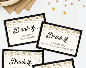 Bachelorette Party Game - Drink If Game - Printable Bachelorette Game - Drinking Games - Bachelorette Party Ideas - Bachelorette Weekend