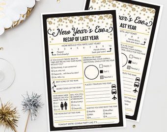 New Years Eve Game, New Year's Eve Wedding,  Recap of 2023 Game, Family New Years Eve Game, Party Game, Happy New Year, Wedding Game