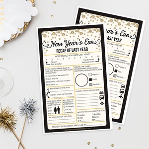 New Years Eve Game, New Year's Eve Wedding, Recap of 2023 Game, Family New Years Eve Game, Party Game, Happy New Year, Wedding Game image 1