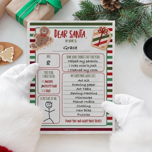 Printable Letter To Santa, Santa Letter, Kids Letter to Santa, Christmas Gifts, Christmas Printable, Santa, Santa Letter, Christmas List