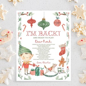 Elf Arrival Letter, Hello from Elf, Christmas Letter To Kids From Elf, Editable Christmas Letter, Girl or Boy, Printable Elf Letter, DIY