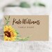 Sunflower Place Card Printable Template Printable Wedding - Etsy