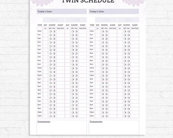 baby schedule etsy baby schedule printable