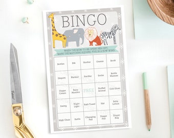 baby shower bingo game 50 unique game sheets bingo baby etsy