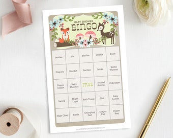 baby shower bingo game 50 unique game sheets bingo baby etsy
