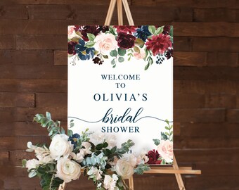 bridal shower sign etsy