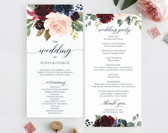 wedding programs etsy
