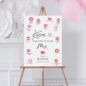 Kisses for the Future Mrs, Kiss the Miss Goodbye Template, Hen Do ...