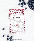 Berry Sweet Baby Shower Bingo, 60 Unique Game Sheets, Baby Shower Games, Baby Shower, Instant Download, Baby Shower, Strawberry, Berries