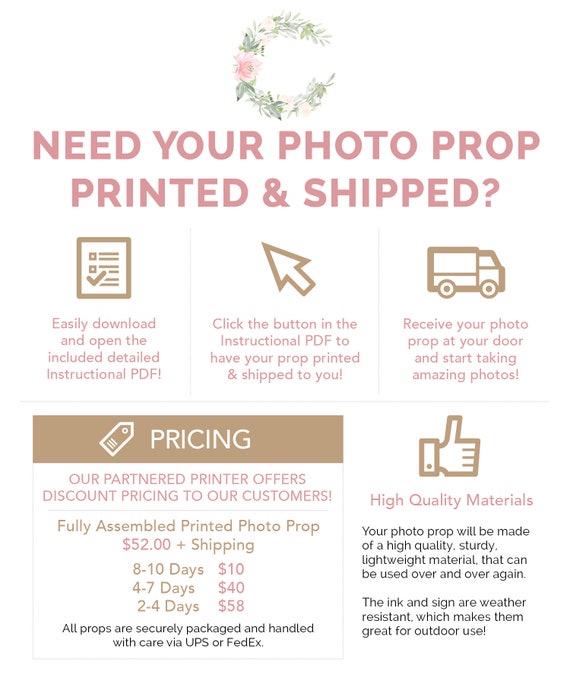 Photo Prop Frame Template Bridal Shower Photo Prop Selfie Etsy