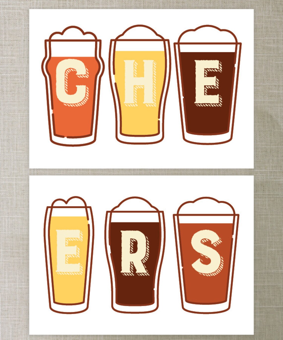 Cheers to Beers any Age Beer Banner Beer Birthday Banner Etsy