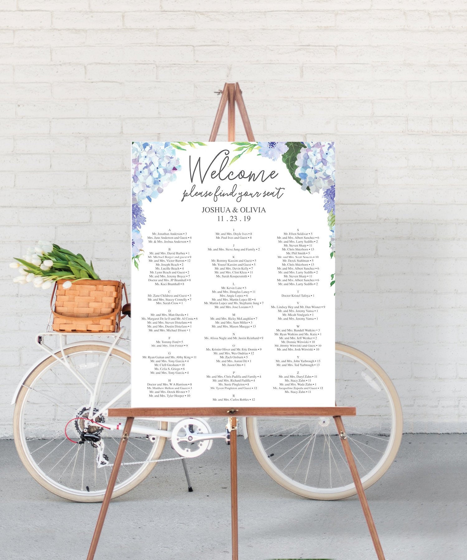 Wedding Seating Chart Editable Pdf Table Arrangement Sign Etsy