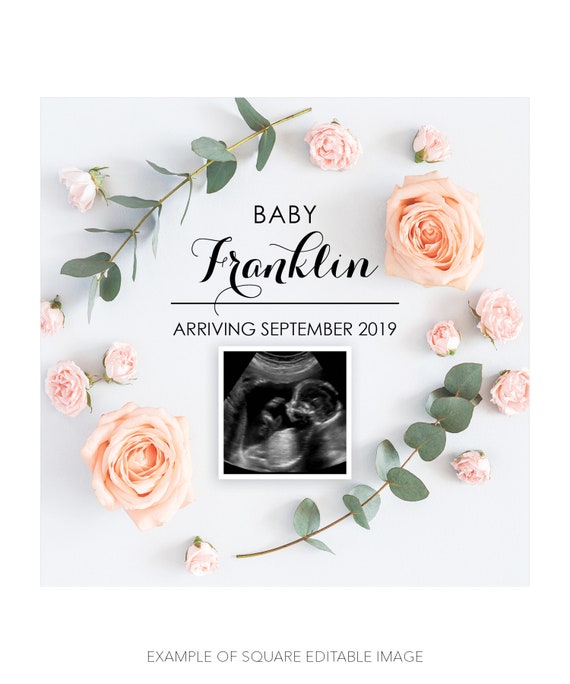 Download Social Media Pregnancy Announcement Digital Baby Etsy