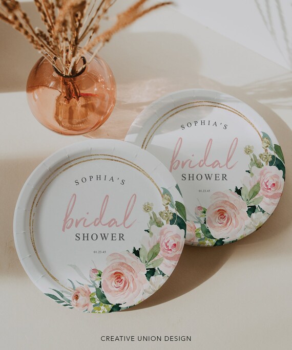 Personalized paper plates discount