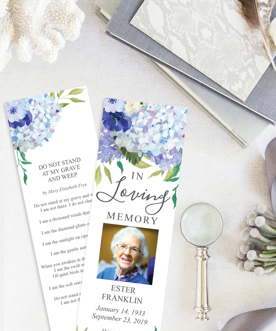 funeral-bookmark-template-printable-celebration-of-life-etsy