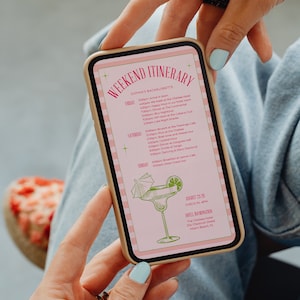 Margarita Bachelorette Party Reiseplan, Bachelorette Stundenplan, Fiesta Bachelorette Wochenende, digitaler Download, Margs und Matrimony