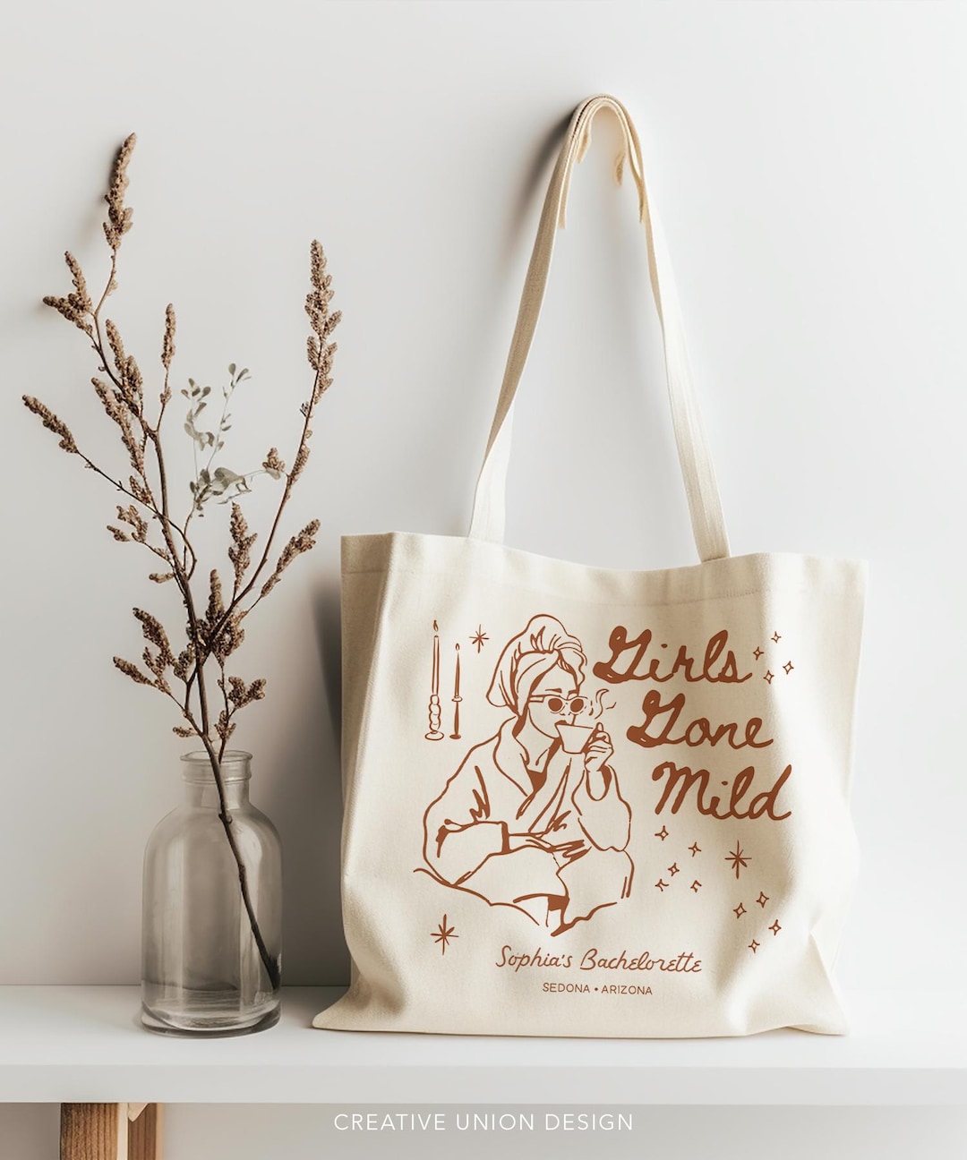 Custom Bachelorette Tote Bags Girls Gone Mild Bachelorette Party Tote ...