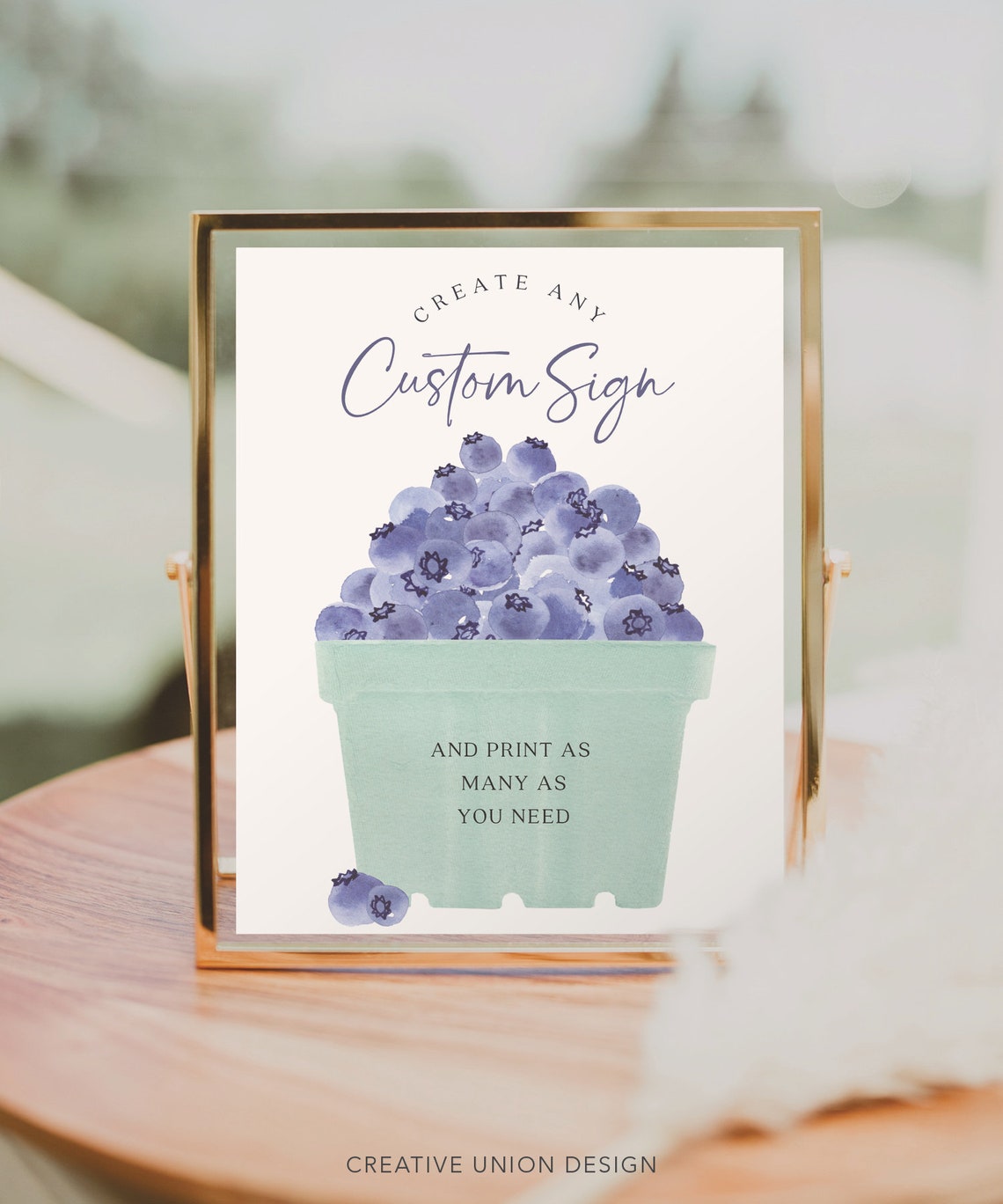 Editable Custom Sign Template, Custom Berry First Birthday Sign, Favors ...