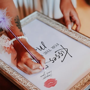 Kisses for the Future Mrs, Kiss the Miss Goodbye Template, Hen Do ...