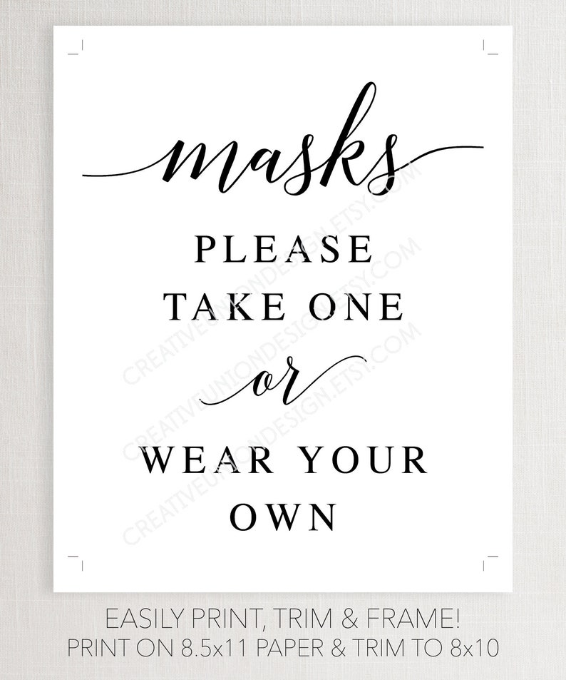 please wear mask sign pdf