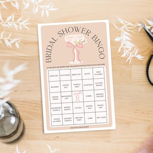 Juego de bingo con champán para despedida de soltera, brunch y champán, juegos para despedida de soltera con champán, decoración para despedida de soltera, descarga el arco nupcial, brunch nupcial minimalista