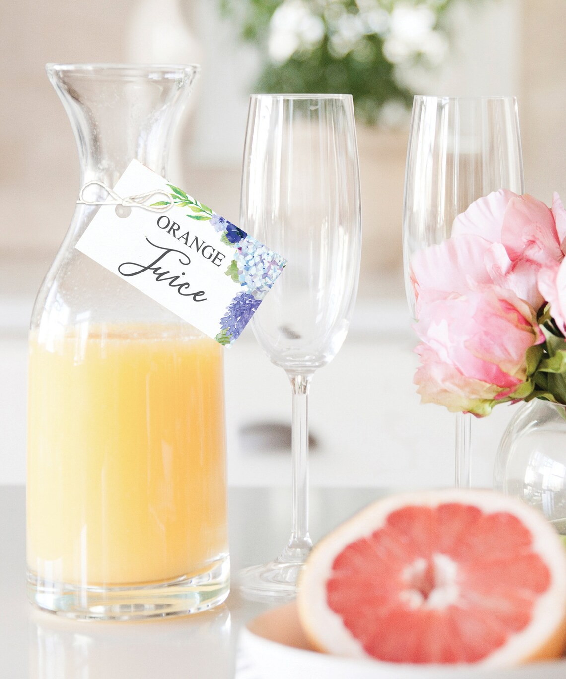 Mimosa Bar Juice Tags Hanging Juice Tags Mimosa Bar Tags Etsy