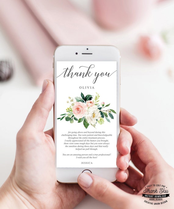 Virtual Thank You Card Digital Thank You Cards Last Minute