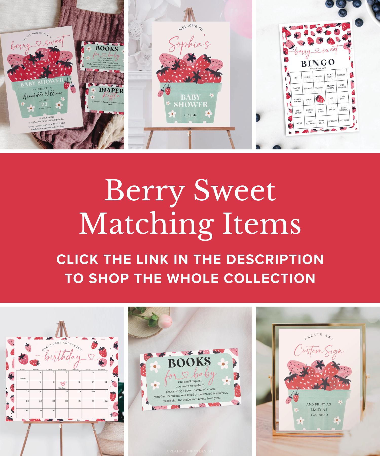 Berry Sweet Baby Predictions, Wishes for Baby, Baby Shower Game, Predictions  for Baby, Printable Game, Baby, Strawberry, Berries, Neutral - Etsy