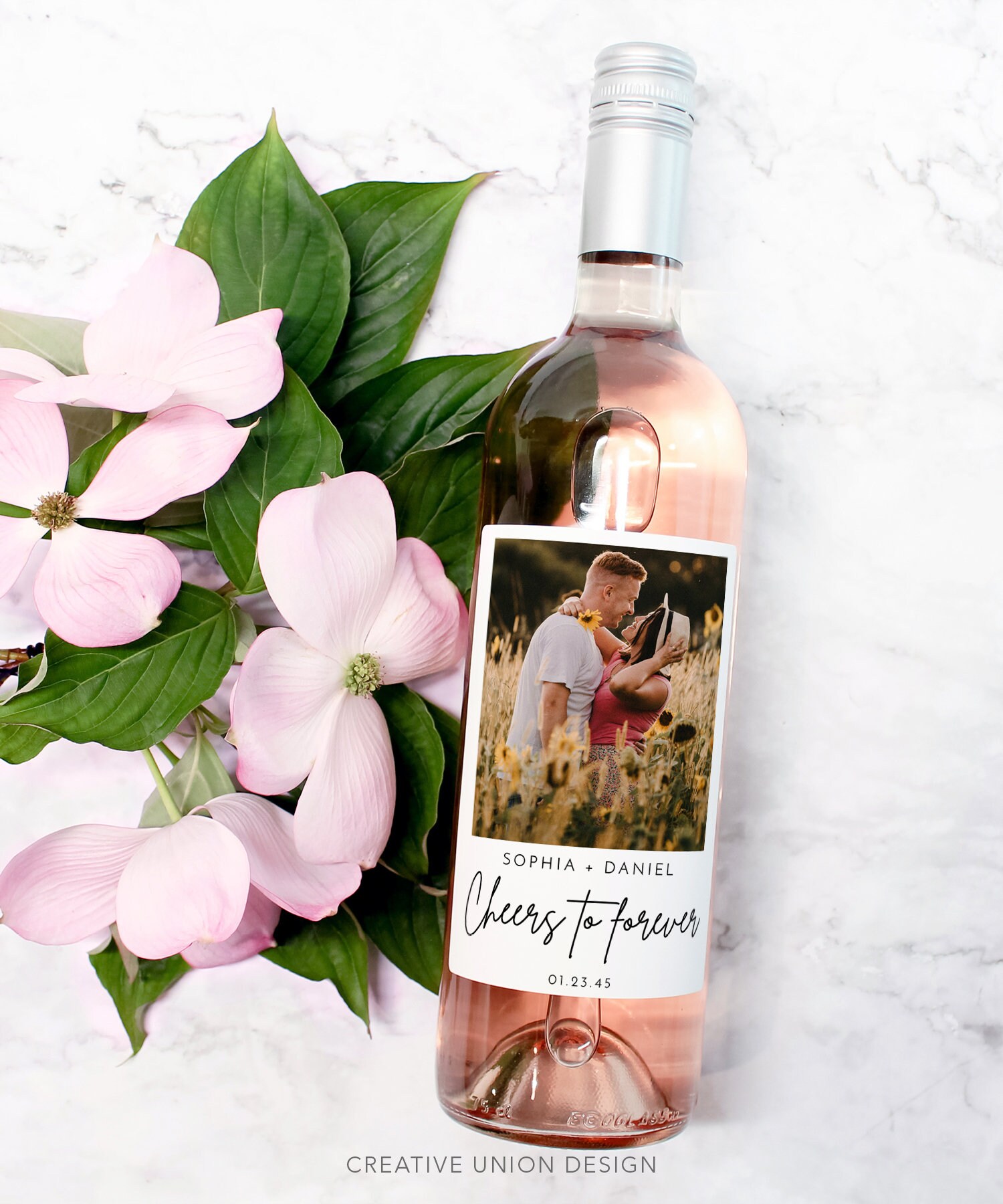 Editable Photo Wine Label Template, Wedding Favors, Custom Wine Label ...