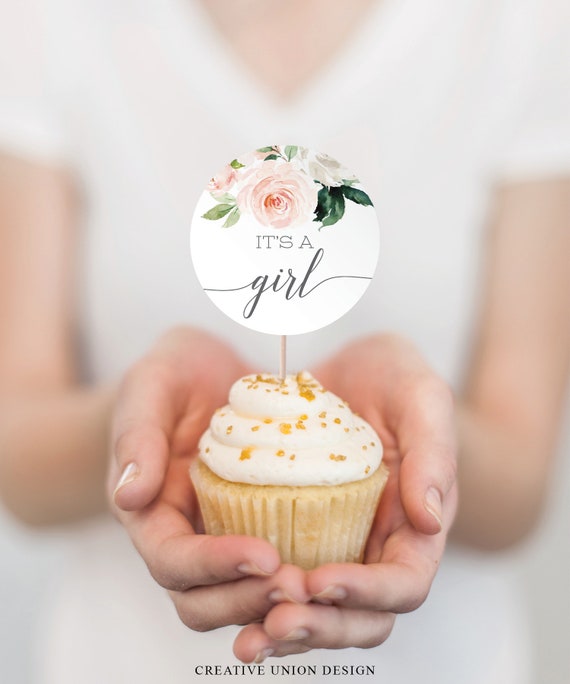 Its A Girl Cupcake Topper Ubicaciondepersonas cdmx gob mx