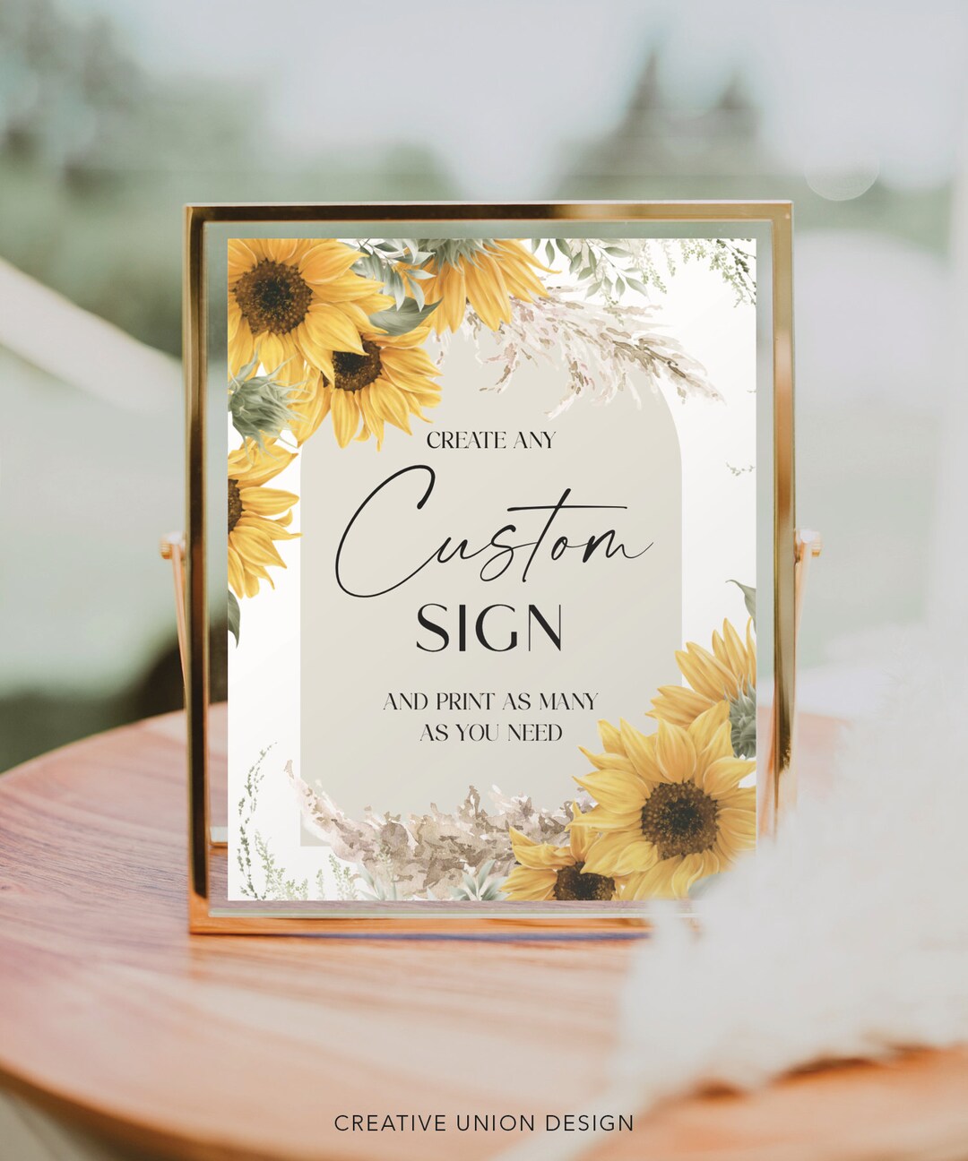 Editable Custom Sign Template, Favors, Gifts and Cards, Printable Table ...