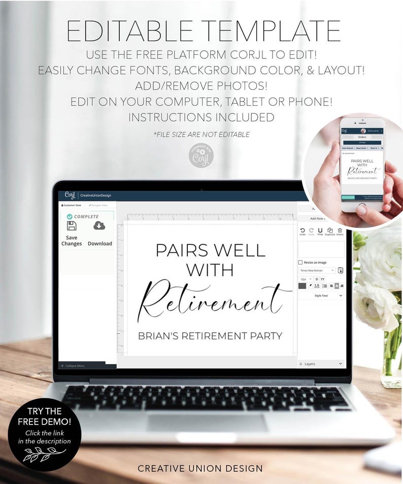 Retirement Party Champagne Labels Template Printable Funny Retirement ...